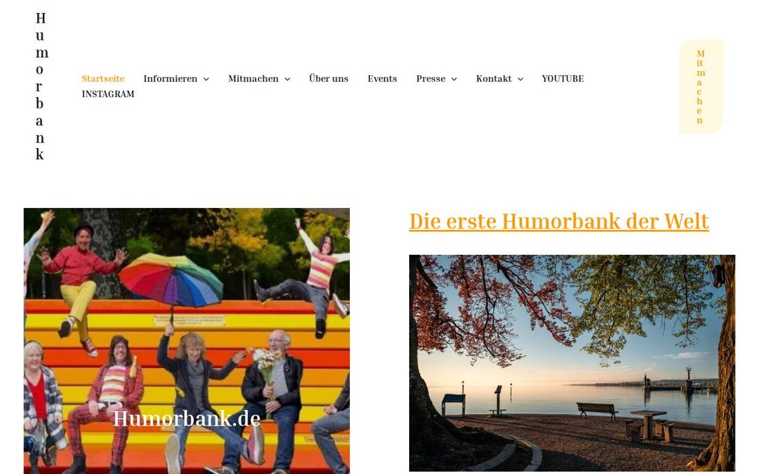 Aktuelle Startseite von humorbank.de