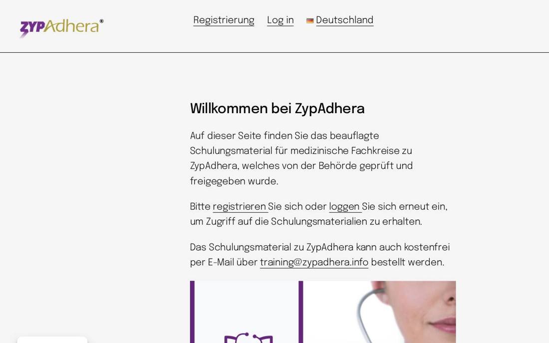 Aktuelle Startseite von zypadhera.info